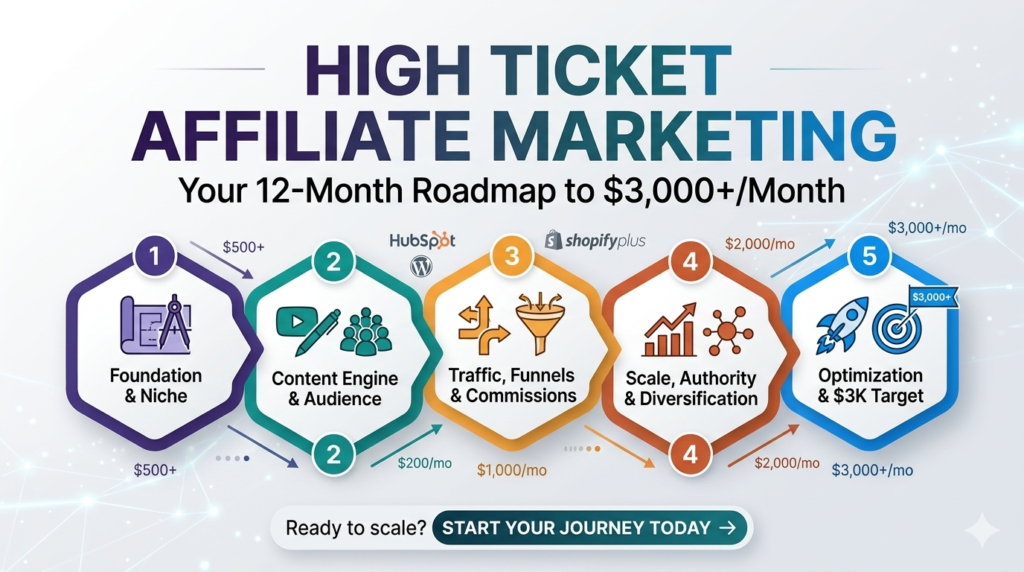 High Ticket Affiliate Marketing 12-Month Roadmap